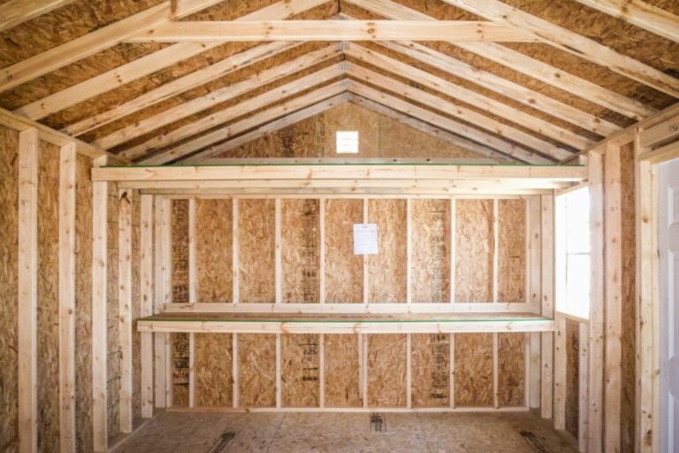 10x16 Ranch Sheds Interior