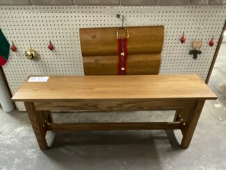 48 inch solid oak bench