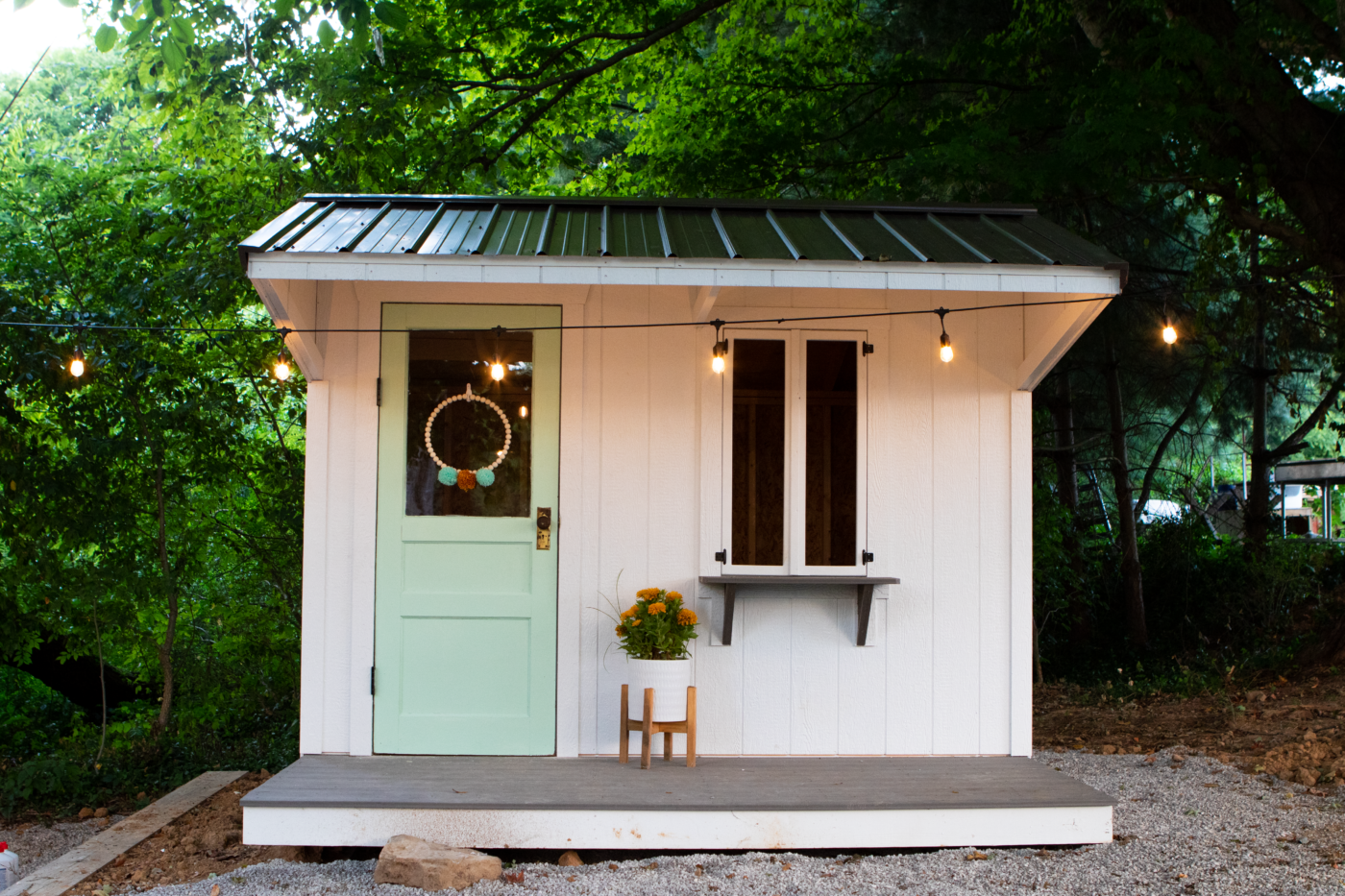 modern backyard playhouse
