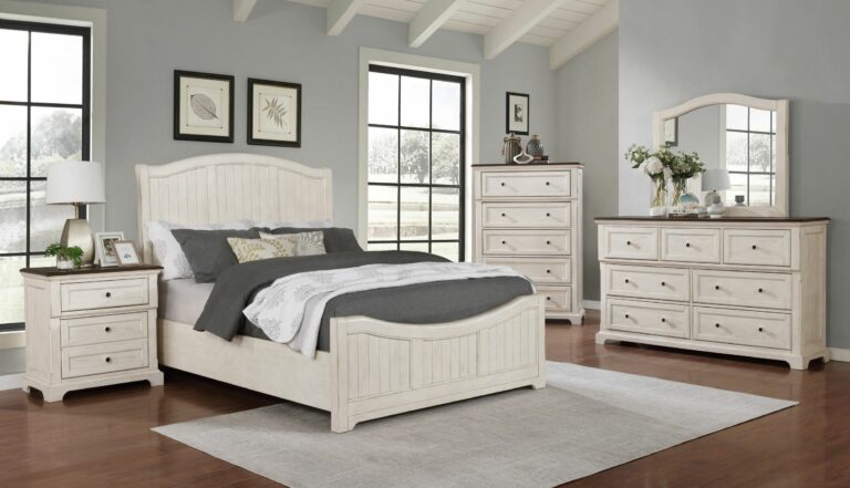 white farmhouse style bedroom furniture