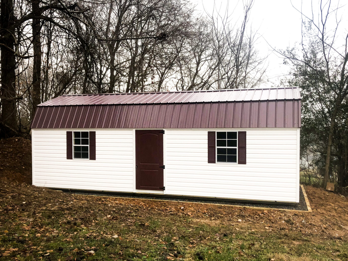 gaming shed with windows