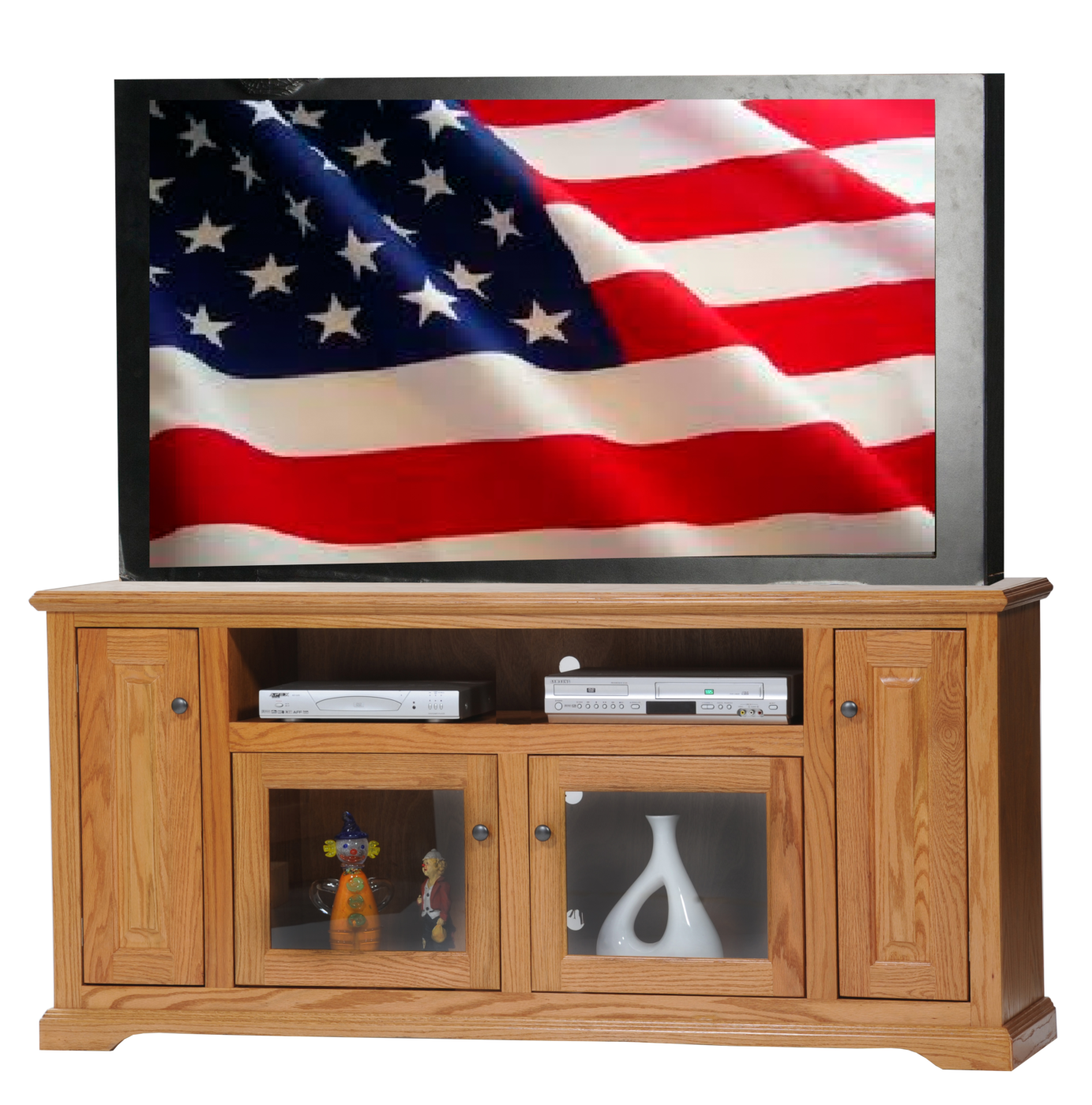 farmhouse natural wood tv stand