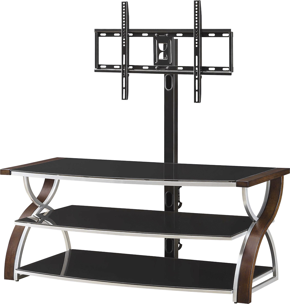 natural wood swivel tv stand