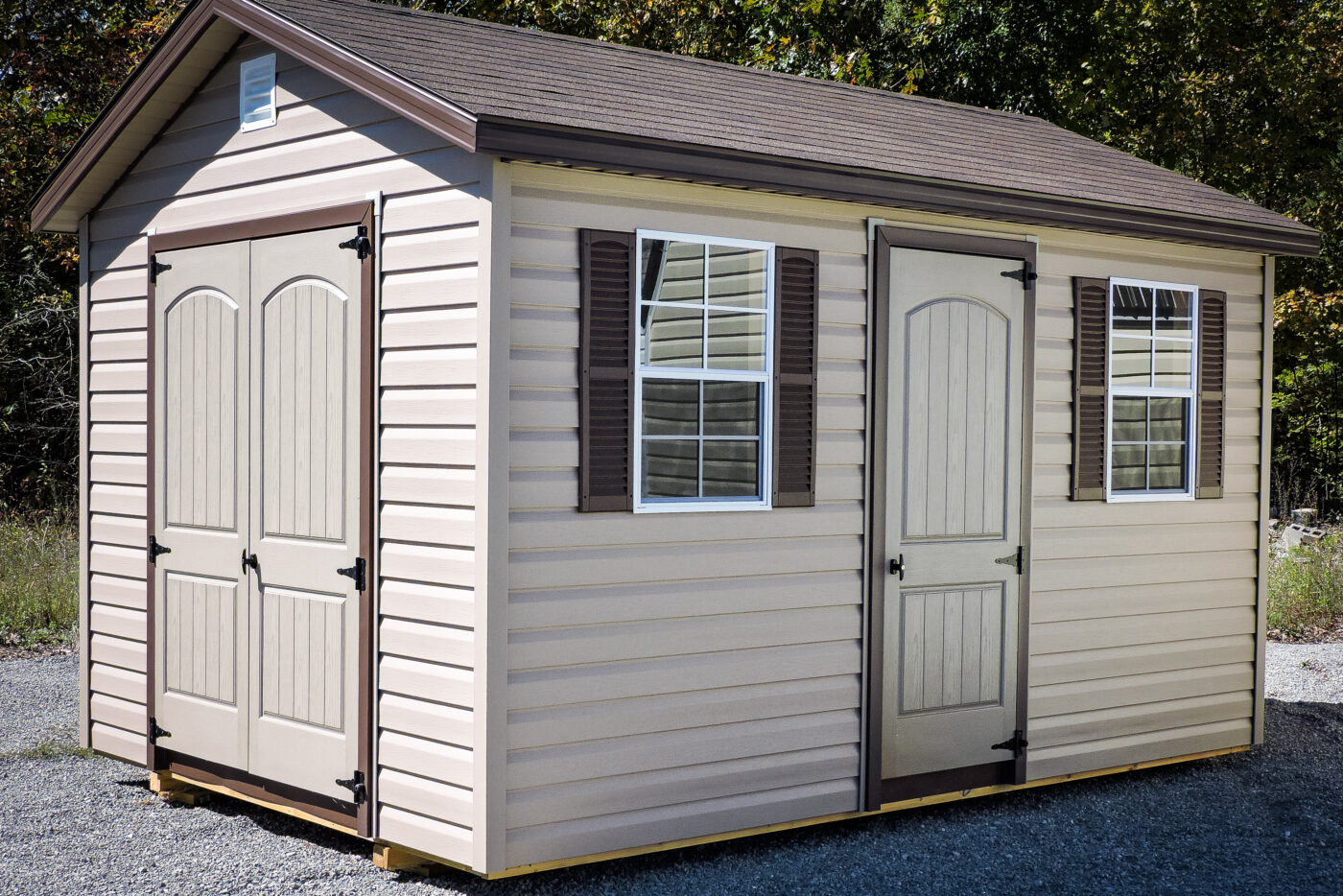 office shed with double doors