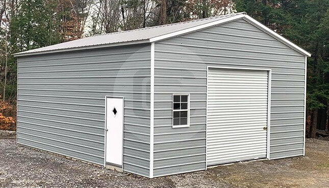24x30 prefab garage for 1 car size