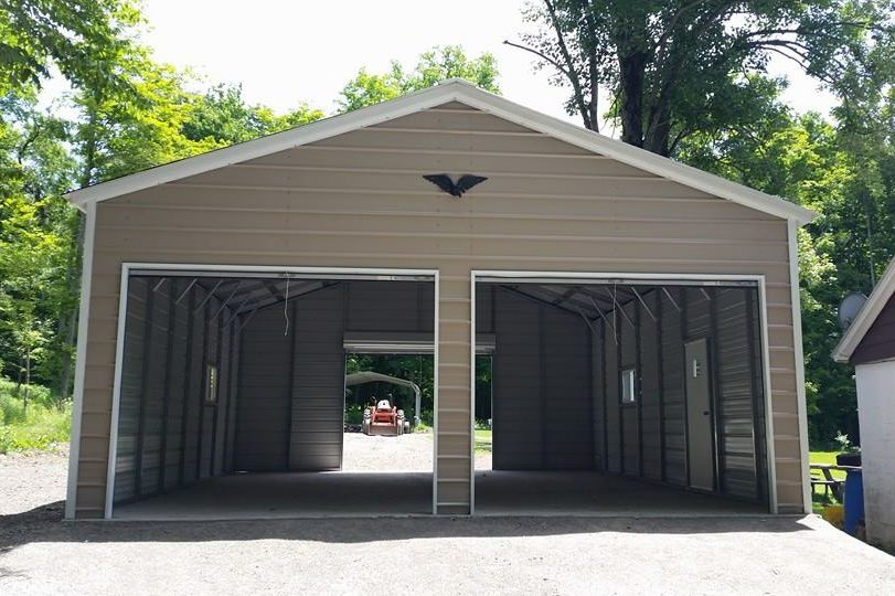enclosed metal carport sizes