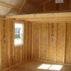 10x20 Lofted Garden Shed Interior