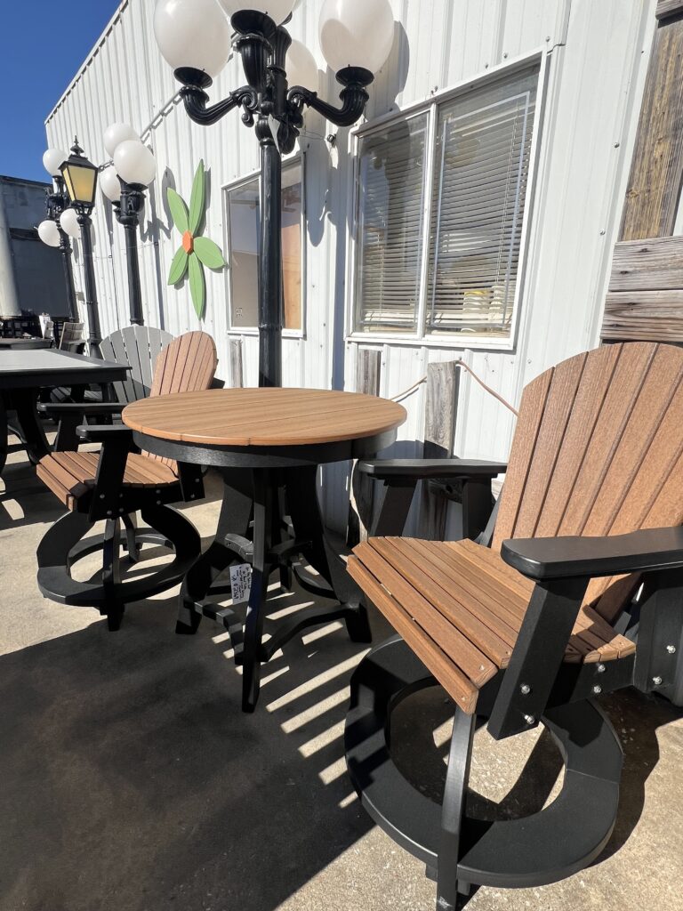 3pc. Poly Patio Set 36" Round Table