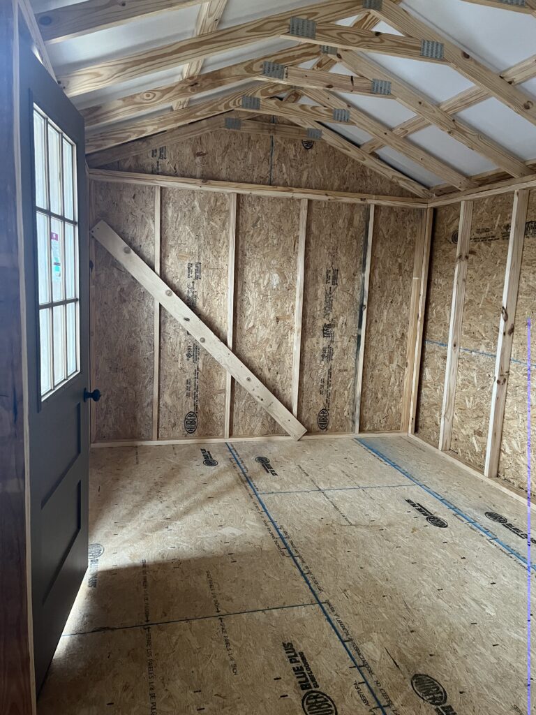 inside 14x16 cabin