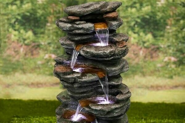 rock water fountain 
