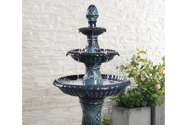 aluminum 3 tier backyard fountain