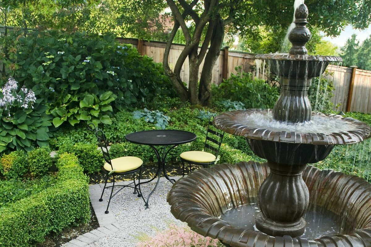 backyard vegitation fountain 