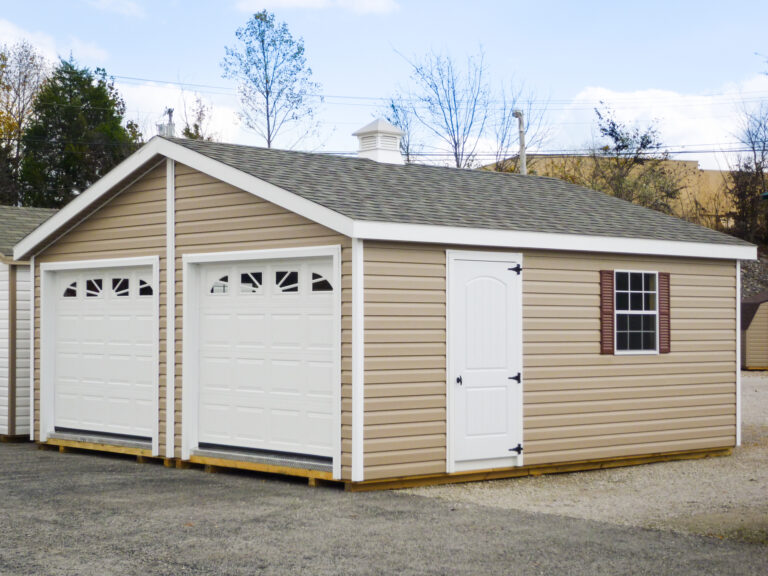 double wide prefab garages