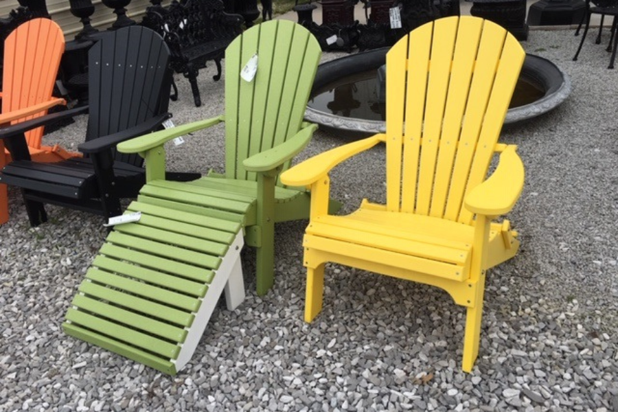 green yellow orange and black adirondack chairs sitting in bowling green ky lot