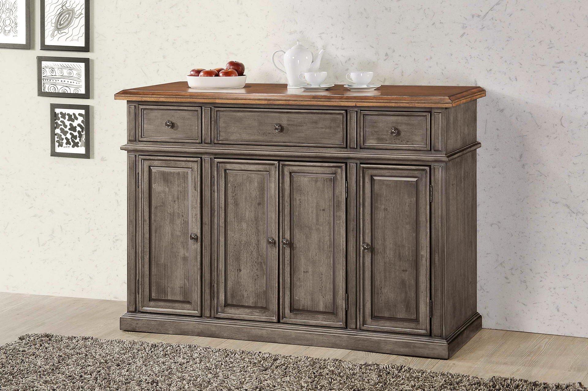 Small dining store room cabinet